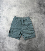 Stone island AW23 sky blue nylon metal cargo shorts