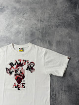 Bape map camo college Milo tee white