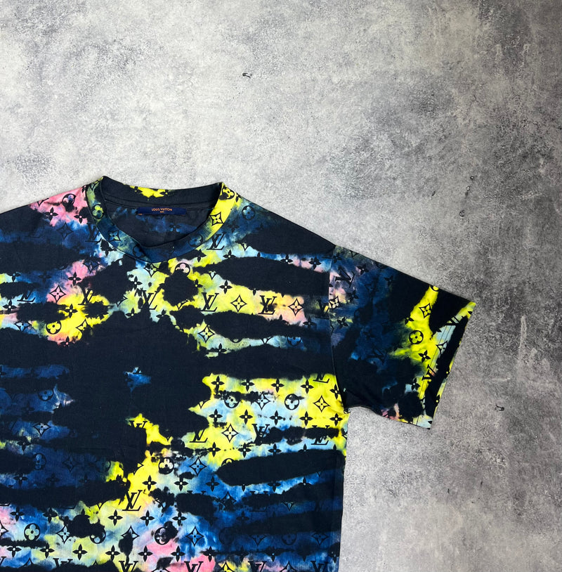 Louis Vuitton monogram tie & dye printed tee