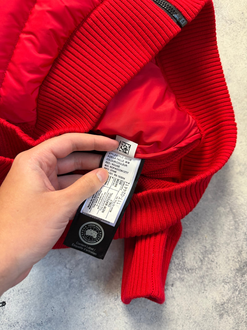 Canada goose red hybridge knit jacket