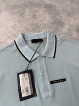 Prada light blue polo shirt