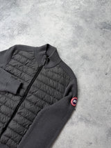 Canada goose iron grey hybridge knit jacket