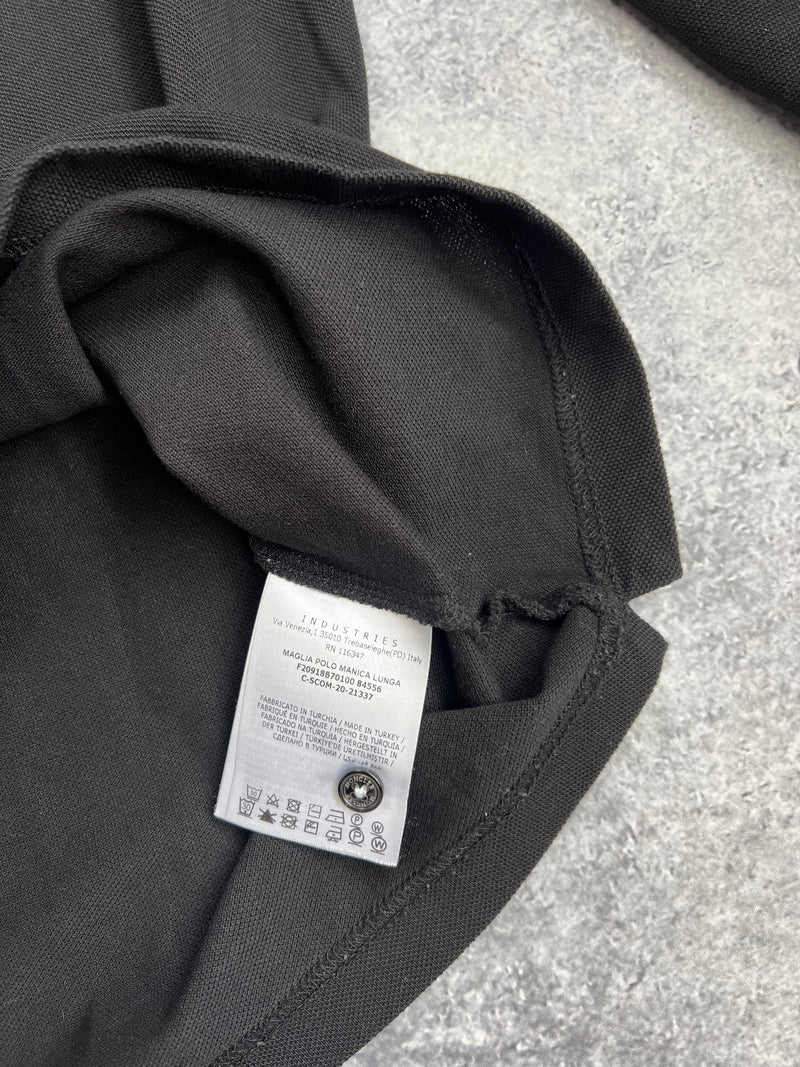 Moncler black L/S polo shirt