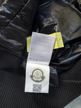 Moncler black tricot zip up cardigan