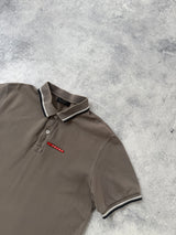Prada grey polo shirt