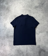 Moncler navy double badge polo shirt
