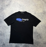 Palm angels black New York spray tee