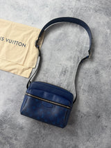 Louis Vuitton cobalt blue monogram outdoor messenger bag