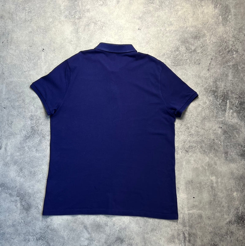 Moncler navy arm logo polo shirt