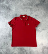 Moncler red polo shirt