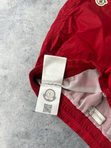 Moncler red swim shorts