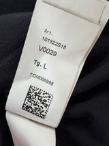 Stone island black polo shirt