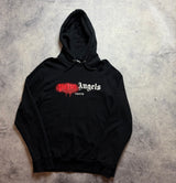 Palm angels black Tokyo sprayed hoodie
