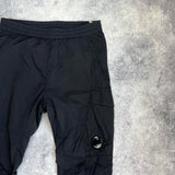 CP company black chrome cuffed cargo trousers