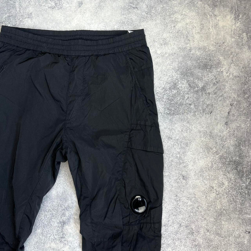 CP company black chrome cuffed cargo trousers