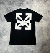 Off-white agreement black graphic tee