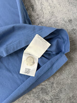 Moncler light blue tee with arm logo
