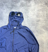 CP company zip up navy chrome goggle jacket