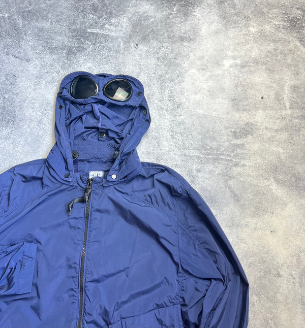 CP company zip up navy chrome goggle jacket