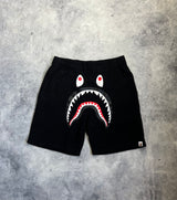 Bape black shark cotton shorts