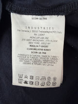 Moncler navy tri-logo tee