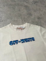 Off-white blue metal arrow white tee