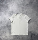Moncler white polo shirt