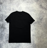 Moncler black oversized logo star motif tee