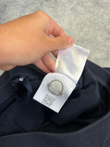 Moncler navy blue striped cotton sweatpants