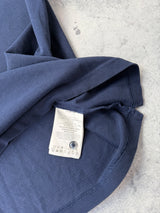 Moncler navy double badge polo shirt