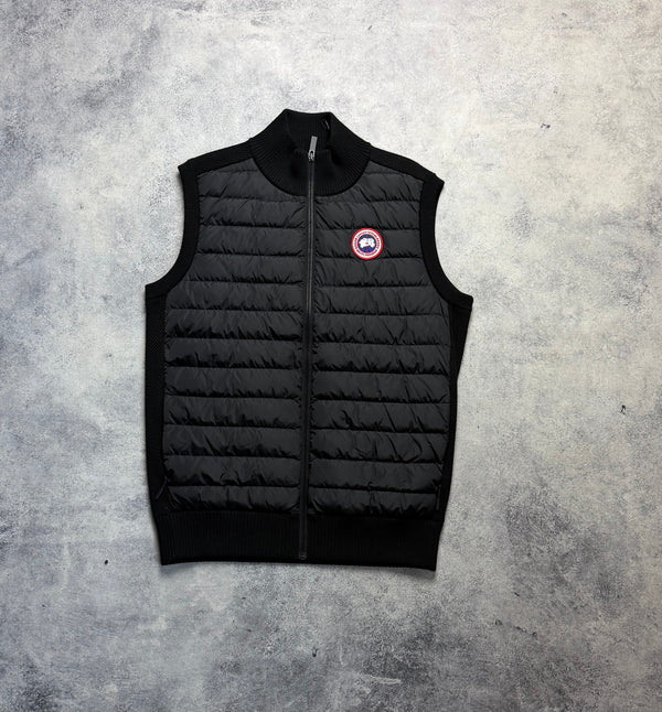 Canada goose black knit gilet