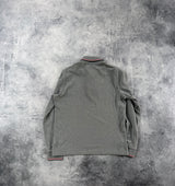 Moncler grey L/S polo shirt
