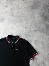 Prada black polo shirt black label