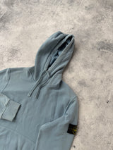 Stone island AW22 light blue pullover hoodie