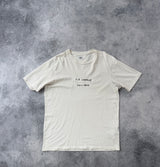 CP company white 24/1 jersey facili-tees graphic tee