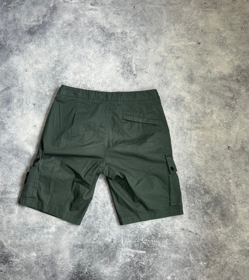 Stone island 2024 petrol green cargo shorts
