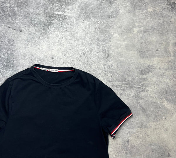 Moncler navy arm logo tee