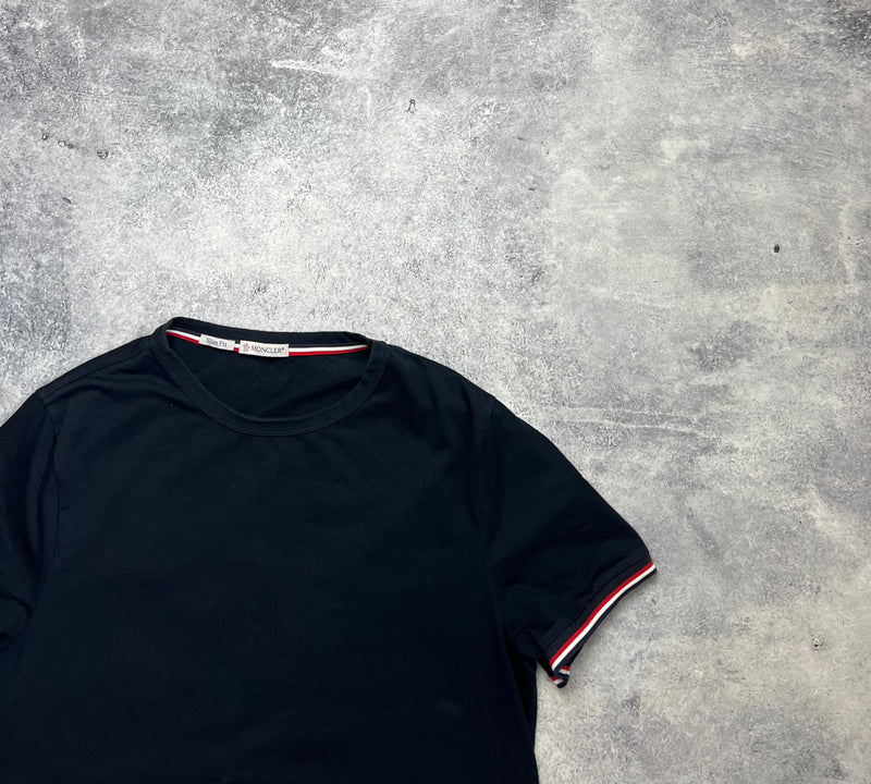 Moncler navy arm logo tee