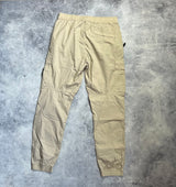 Stone island 2022 beige cuffed cargo trousers