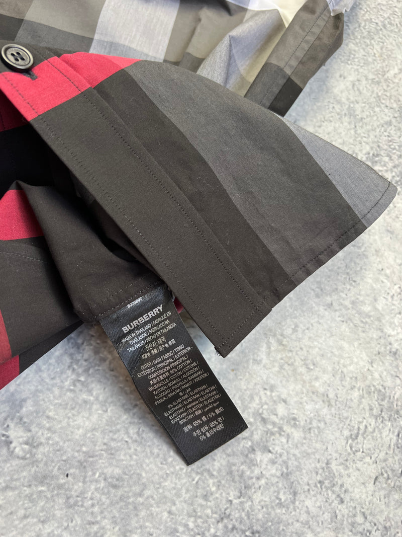 Burberry short sleeve charcoal shirt