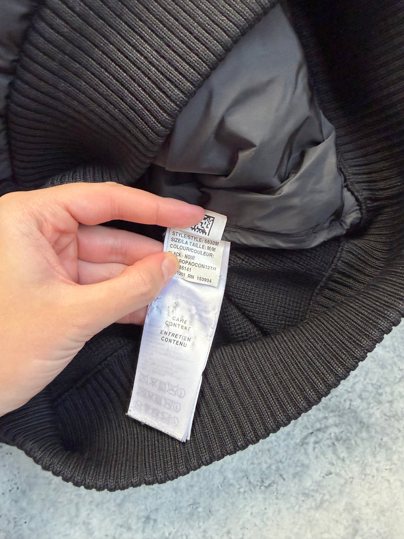 Canada goose black Hybridge knit jacket