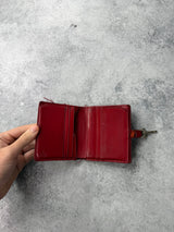 Gucci vintage GG red monogram wallet