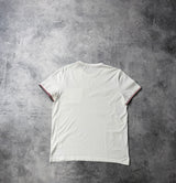 Moncler white arm logo tee