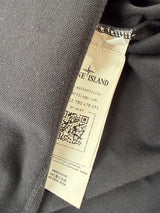 Stone island black polo shirt