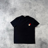 Moncler navy tri-logo tee