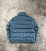 Dior oblique down jacket light blue