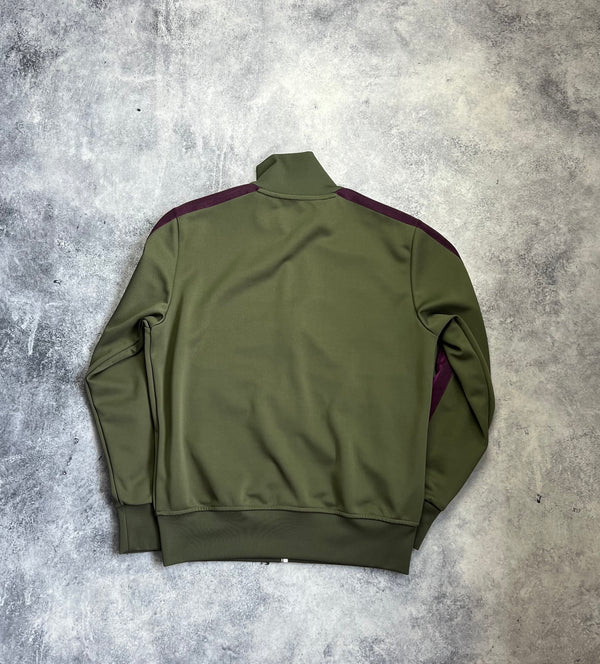 Palm angels khaki & purple track jacket