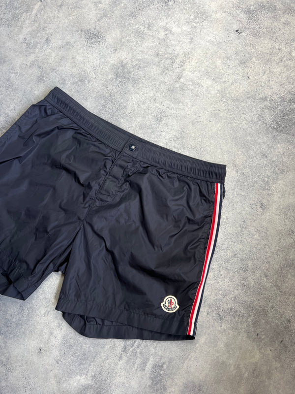Moncler navy blue swim shorts