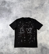 Louis Vuitton spread embroidery black tee