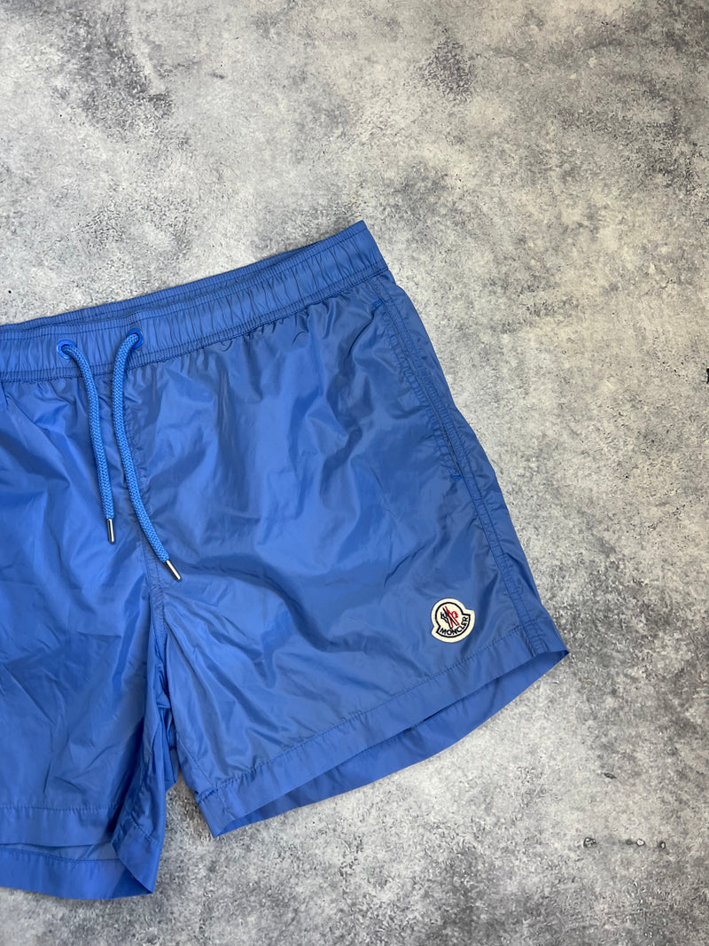 Moncler blue swim shorts